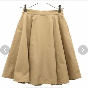 Ray Beams_Khaki Pleaded Midi Skirt_Size 1